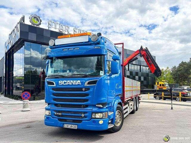 Scania R730 - Vrachtwagen met open laadbak, Kraanwagen: afbeelding 2 Scania R730 - Vrachtwagen met open laadbak, Kraanwagen: afbeelding 2