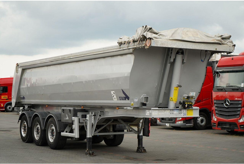 Stas WYWROTKA / 26m3 / ALUMINIOWA / OŚ PONOSZONA / SKRĘTNA / OSIE SA - Kipper oplegger: afbeelding 1 Stas WYWROTKA / 26m3 / ALUMINIOWA / OŚ PONOSZONA / SKRĘTNA / OSIE SA - Kipper oplegger: afbeelding 1