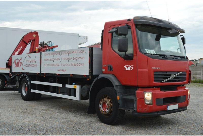 Volvo FE 18.280 - Vrachtwagen met open laadbak, Kraanwagen: afbeelding 2 Volvo FE 18.280 - Vrachtwagen met open laadbak, Kraanwagen: afbeelding 2