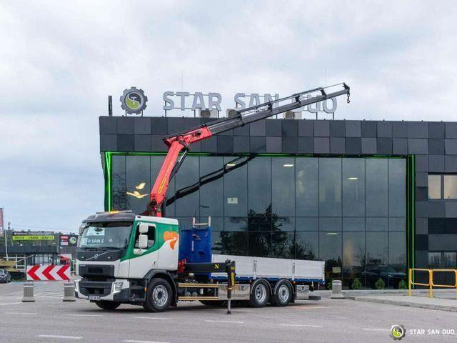 Volvo FE 360 6x2 PALFINGER PK 18502 SH Crane Kran - Vrachtwagen met open laadbak, Kraanwagen: afbeelding 1 Volvo FE 360 6x2 PALFINGER PK 18502 SH Crane Kran - Vrachtwagen met open laadbak, Kraanwagen: afbeelding 1