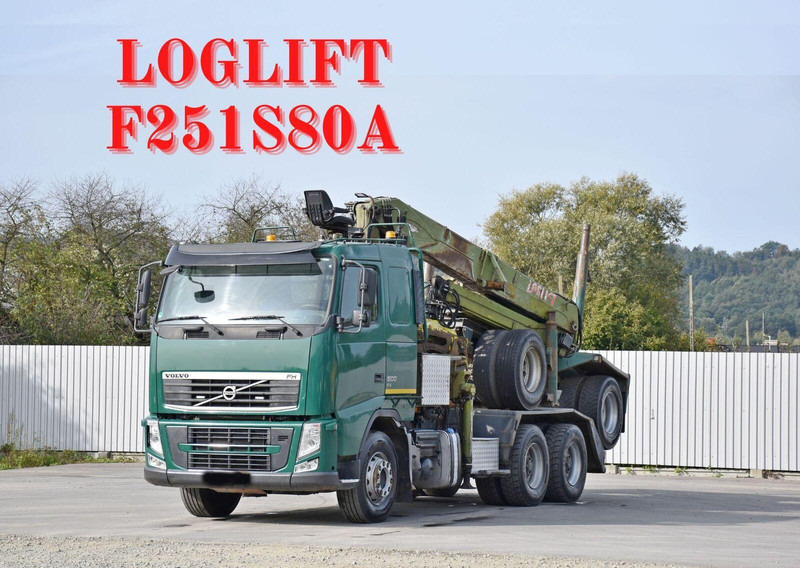 Volvo FH 500 * LOGLIFT F251 S80A + Anhänger /6x4 - Houttransport, Kraanwagen: afbeelding 1 Volvo FH 500 * LOGLIFT F251 S80A + Anhänger /6x4 - Houttransport, Kraanwagen: afbeelding 1