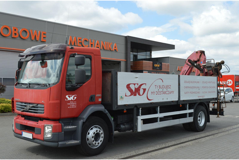 Volvo FL 18.280 Pallet Forks Rotator "22.5 5300 kg HDS AT - Vrachtwagen met open laadbak, Kraanwagen: afbeelding 1 Volvo FL 18.280 Pallet Forks Rotator "22.5 5300 kg HDS AT - Vrachtwagen met open laadbak, Kraanwagen: afbeelding 1