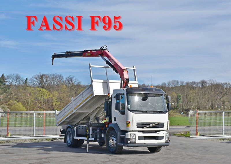 Volvo FL 290 KIPPER 4,90m * FASSI F95A.22 + FUNK * TOP - Kipper vrachtwagen, Kraanwagen: afbeelding 1 Volvo FL 290 KIPPER 4,90m * FASSI F95A.22 + FUNK * TOP - Kipper vrachtwagen, Kraanwagen: afbeelding 1