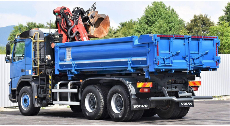 Kipper vrachtwagen, Kraanwagen Volvo FMX 370: afbeelding 8