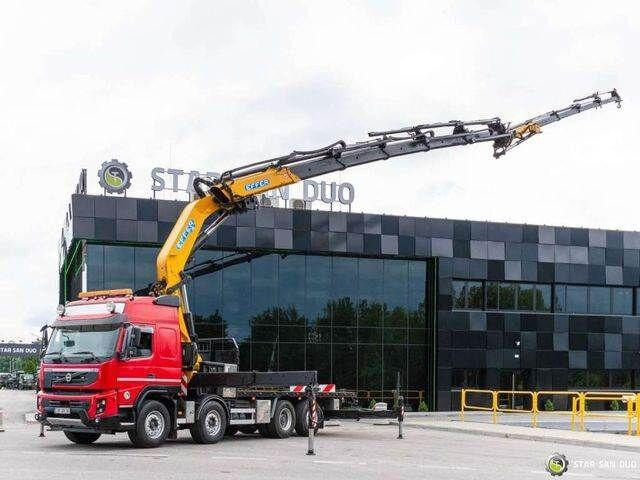 Volvo FMX 500 8x2 Effer 585 Fly Jib Winch Crane Kran - Vrachtwagen met open laadbak, Kraanwagen: afbeelding 1 Volvo FMX 500 8x2 Effer 585 Fly Jib Winch Crane Kran - Vrachtwagen met open laadbak, Kraanwagen: afbeelding 1