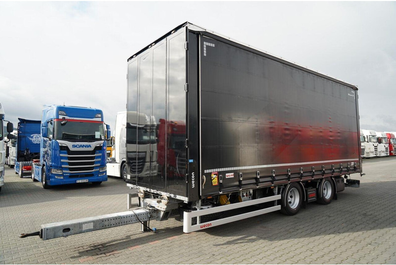 Wecon PRZYCZEPA - 7,7 M / TANDEM / PRZEJAZDOWA  / OŚ PODNOSZONA / SAF - Aanhangwagen met huif: afbeelding 1 Wecon PRZYCZEPA - 7,7 M / TANDEM / PRZEJAZDOWA  / OŚ PODNOSZONA / SAF - Aanhangwagen met huif: afbeelding 1