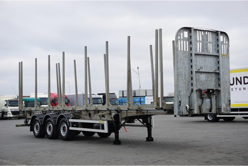 Zaslaw KŁONICOWA / DO DREWNA / WAGA 6 400 KG / OŚ PODNOSZONA - Hout aanhanger: afbeelding 1 Zaslaw KŁONICOWA / DO DREWNA / WAGA 6 400 KG / OŚ PODNOSZONA - Hout aanhanger: afbeelding 1