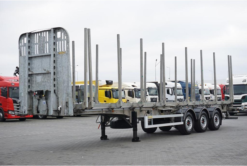 Zaslaw KŁONICOWA / DO DREWNA / WAGA 6 400 KG / OŚ PODNOSZONA - Hout aanhanger: afbeelding 2 Zaslaw KŁONICOWA / DO DREWNA / WAGA 6 400 KG / OŚ PODNOSZONA - Hout aanhanger: afbeelding 2