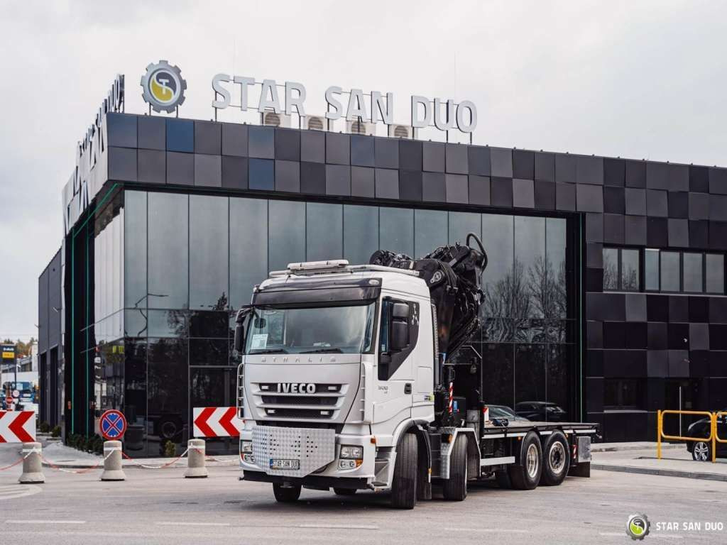 Iveco STRALIS AS320S50Y 8x2 HMF 8520-0K6 FLY JIB Winc - Kraanwagen: afbeelding 5 Iveco STRALIS AS320S50Y 8x2 HMF 8520-0K6 FLY JIB Winc - Kraanwagen: afbeelding 5