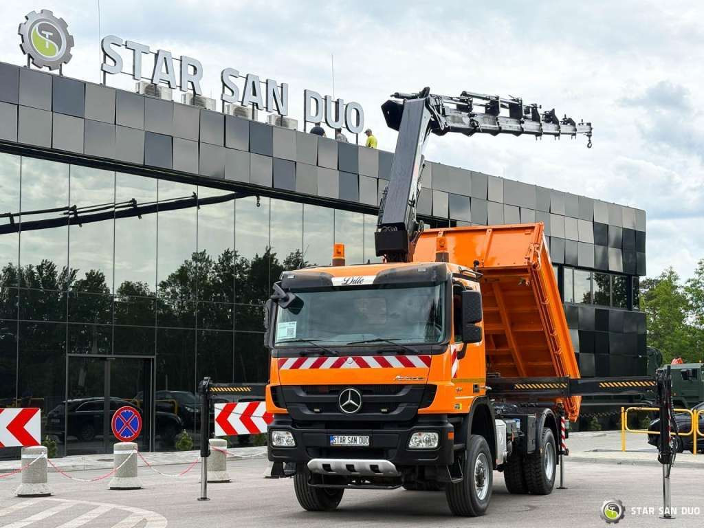 Mercedes-Benz Actros 1841 AK 4x4 Hiab 288E-7 Crane Kipper - Kipper vrachtwagen: afbeelding 5 Mercedes-Benz Actros 1841 AK 4x4 Hiab 288E-7 Crane Kipper - Kipper vrachtwagen: afbeelding 5
