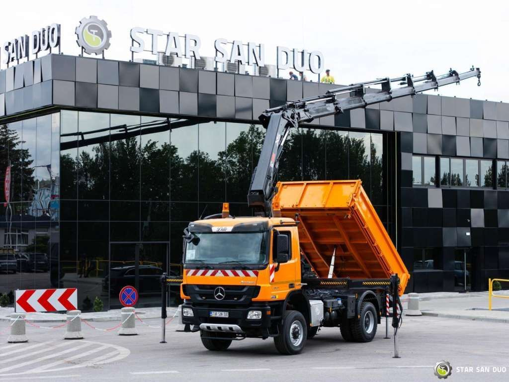 Mercedes-Benz Actros 1841 AK 4x4 Hiab 288E-7 Crane Kipper - Kipper vrachtwagen: afbeelding 1 Mercedes-Benz Actros 1841 AK 4x4 Hiab 288E-7 Crane Kipper - Kipper vrachtwagen: afbeelding 1