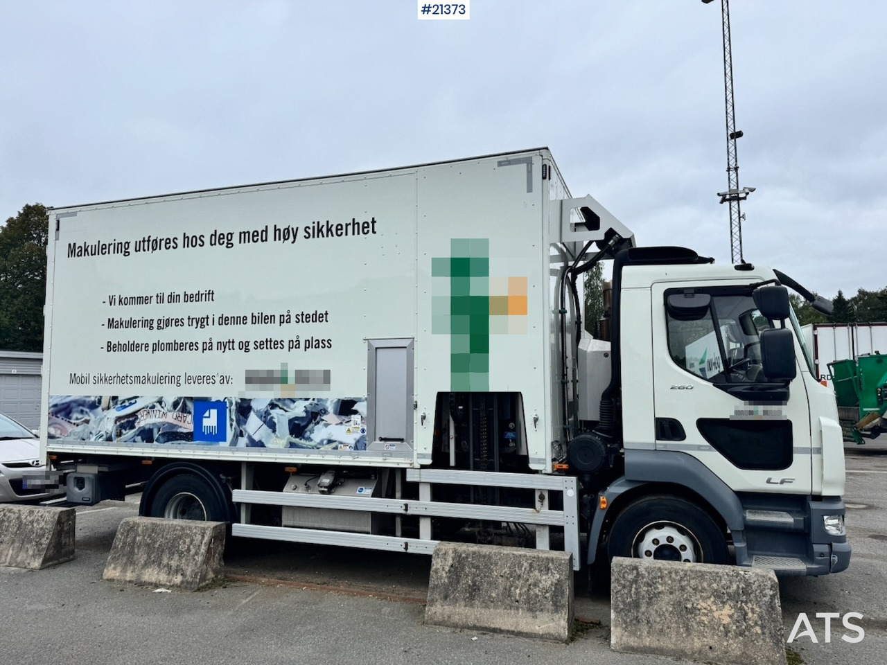 DAF LF 260 Makuleringsbil. 37 000 km! Må Sees! - Industriële shredder, Vrachtwagen: afbeelding 5 DAF LF 260 Makuleringsbil. 37 000 km! Må Sees! - Industriële shredder, Vrachtwagen: afbeelding 5