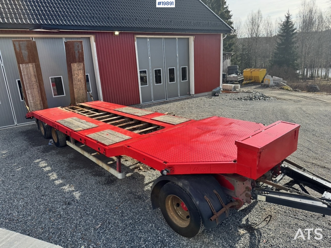 Damm 3 aks maskinslep - Dieplader aanhangwagen: afbeelding 5 Damm 3 aks maskinslep - Dieplader aanhangwagen: afbeelding 5