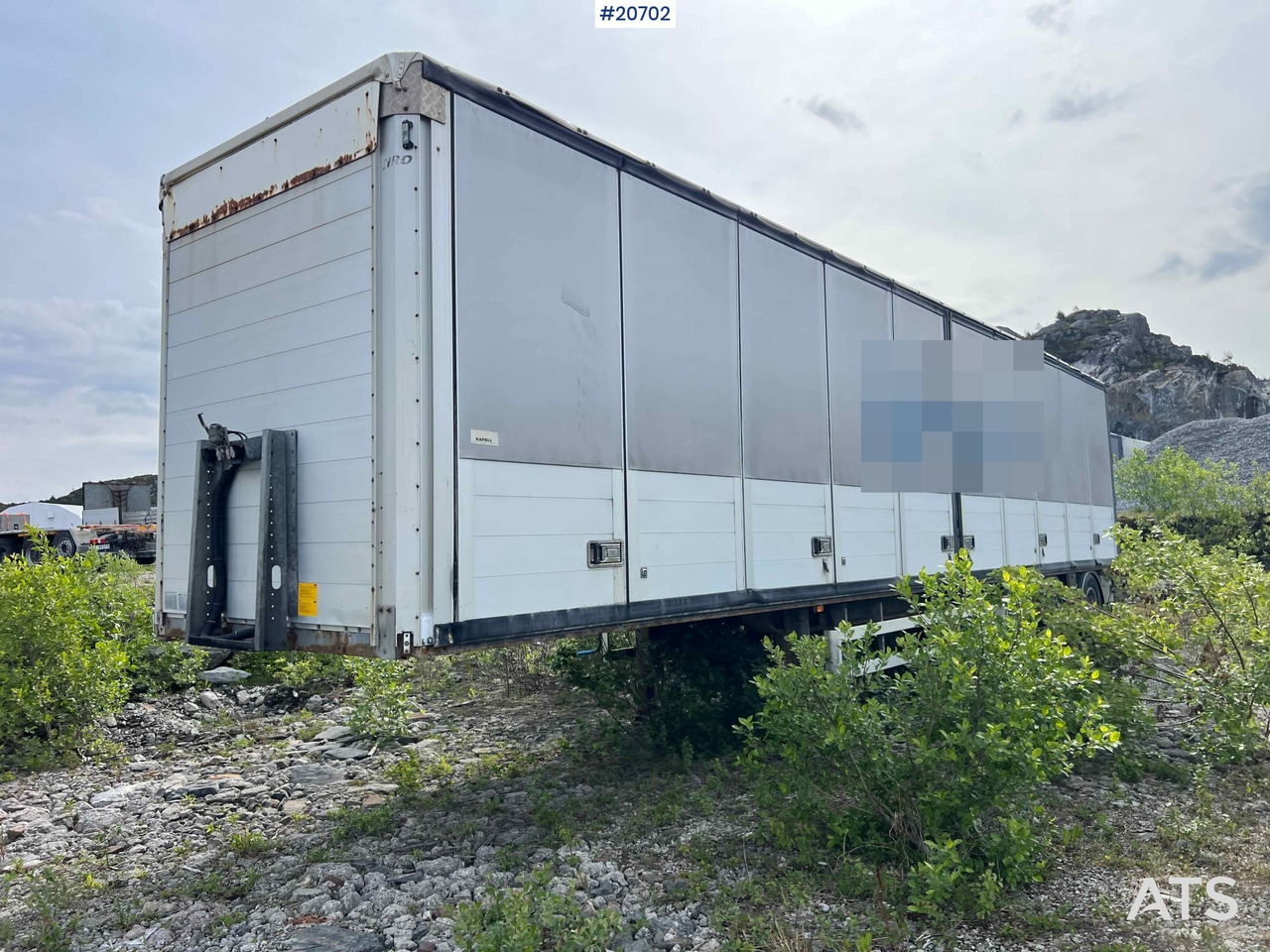 HRD 3 akslet kapelltralle rep.objekt m/ full sideåpning - Gesloten oplegger: afbeelding 3 HRD 3 akslet kapelltralle rep.objekt m/ full sideåpning - Gesloten oplegger: afbeelding 3