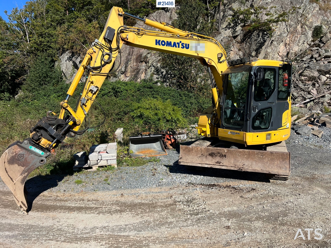 Komatsu PC78us Gravemaskin m/ Rototilt, pusseskuffe, smalskuffe og graveskuffe - Rupsgraafmachine: afbeelding 2 Komatsu PC78us Gravemaskin m/ Rototilt, pusseskuffe, smalskuffe og graveskuffe - Rupsgraafmachine: afbeelding 2