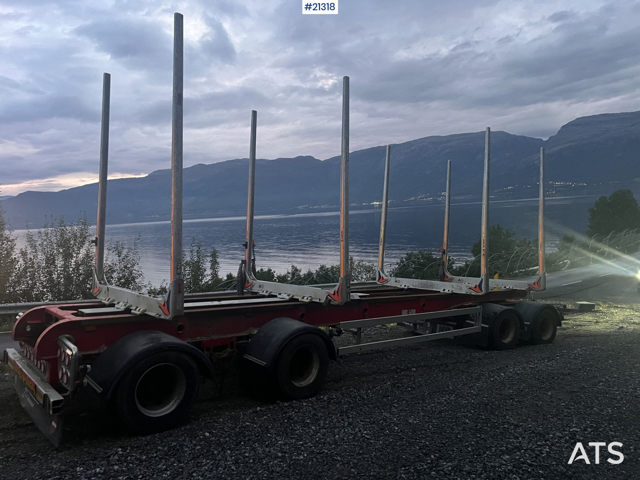 MVB10 MVB10-FLS4 4 akslet Tømmerhenger - Hout aanhanger: afbeelding 4 MVB10 MVB10-FLS4 4 akslet Tømmerhenger - Hout aanhanger: afbeelding 4