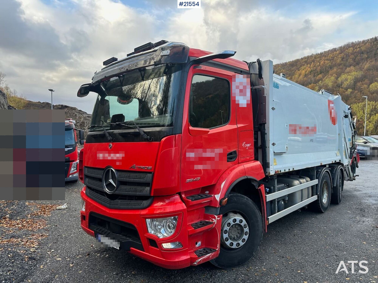 Mercedes Actros 2543 6x2 2 – kammers komprimatorbil m/ 2020 JOAB Anaconda twin påbygg - Vuilniswagen: afbeelding 4 Mercedes Actros 2543 6x2 2 – kammers komprimatorbil m/ 2020 JOAB Anaconda twin påbygg - Vuilniswagen: afbeelding 4