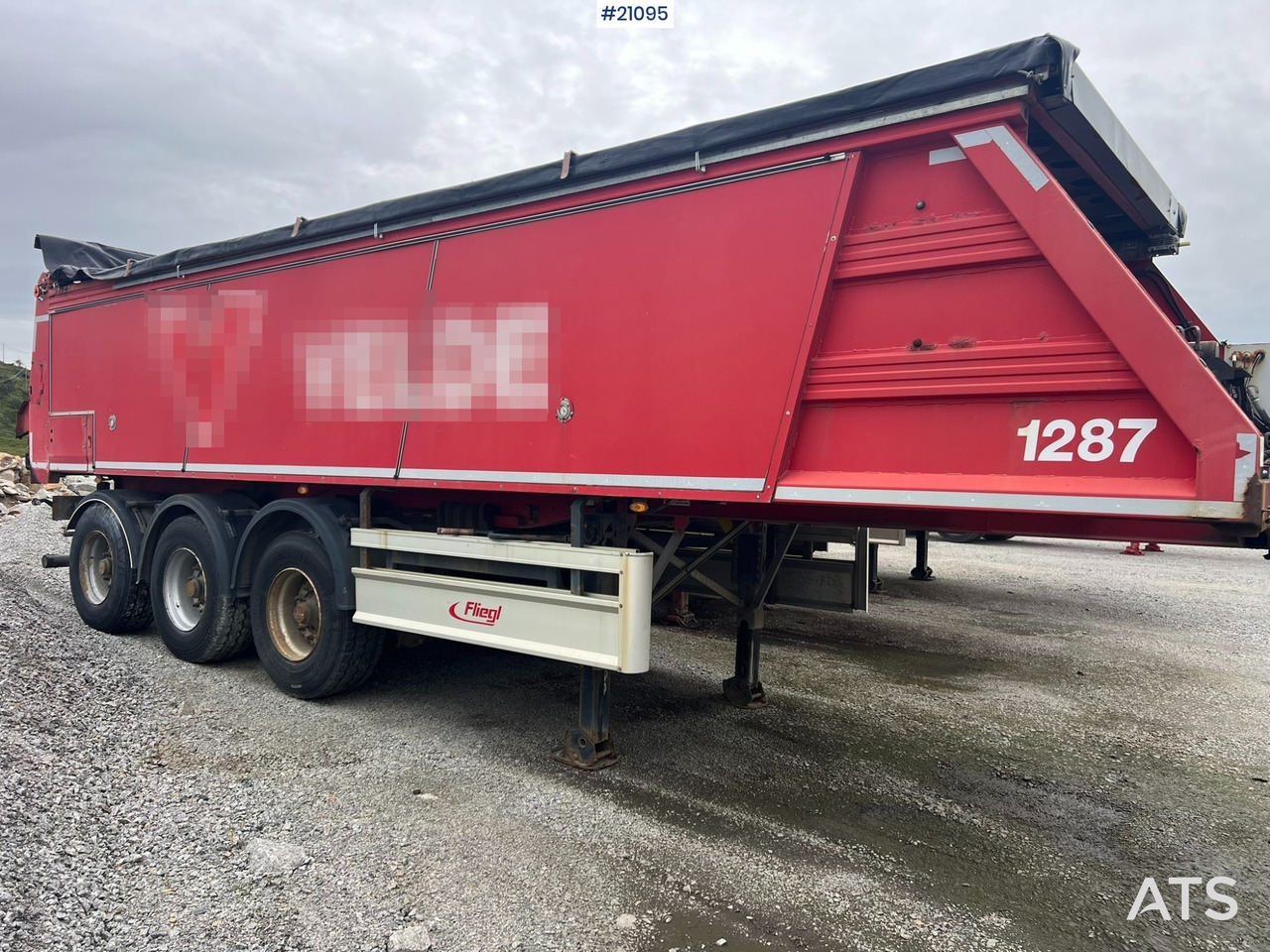 Fliegl Fahrzeugbau ass 3725 Asfaltsemi m/ Push off system og El.kapell - Oplegger, Asfaltmachine: afbeelding 5 Fliegl Fahrzeugbau ass 3725 Asfaltsemi m/ Push off system og El.kapell - Oplegger, Asfaltmachine: afbeelding 5