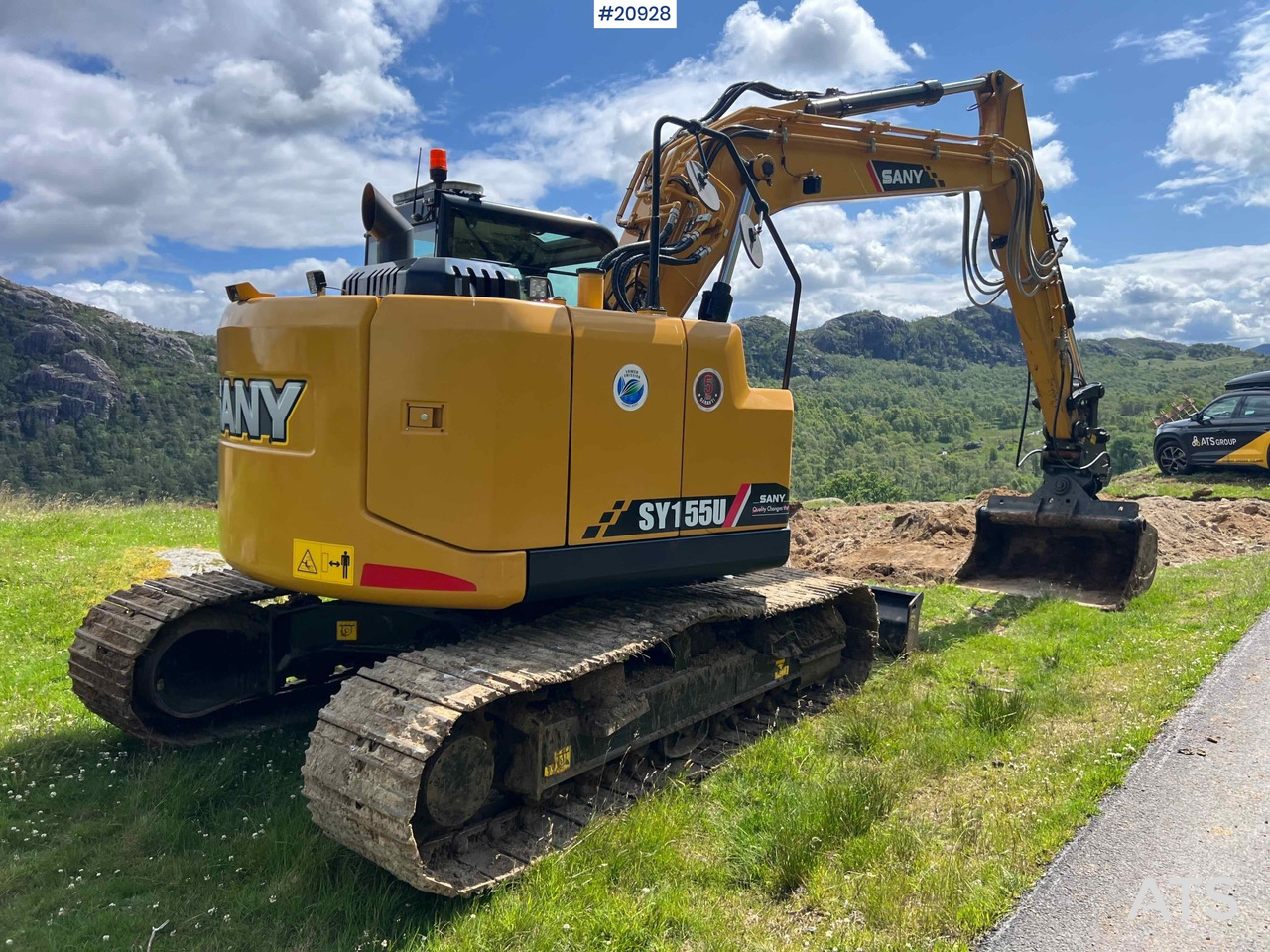 SANY sy155U gravemaskin m/ dyrkeskuffe, hydraulisk pusseskuffe og tannskuffe. SE VIDEO - Rupsgraafmachine: afbeelding 4 SANY sy155U gravemaskin m/ dyrkeskuffe, hydraulisk pusseskuffe og tannskuffe. SE VIDEO - Rupsgraafmachine: afbeelding 4