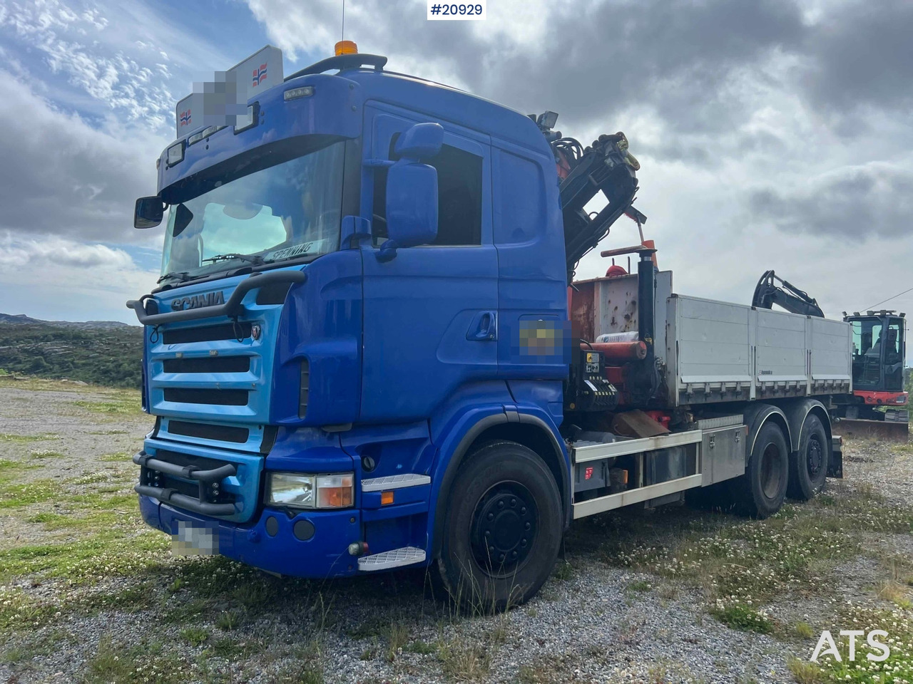 Scania R480 - Vrachtwagen met open laadbak, Kraanwagen: afbeelding 1 Scania R480 - Vrachtwagen met open laadbak, Kraanwagen: afbeelding 1