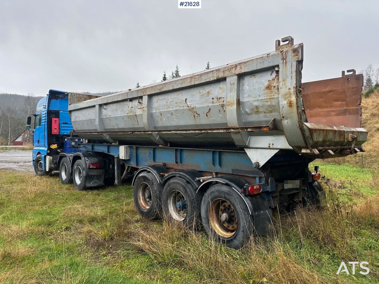 MAN TGA 28.530 6x2 trekkvogn m/ 1987 L.A.G Bree 3 akslet tippsemi SE VIDEO - Trekker: afbeelding 5 MAN TGA 28.530 6x2 trekkvogn m/ 1987 L.A.G Bree 3 akslet tippsemi SE VIDEO - Trekker: afbeelding 5