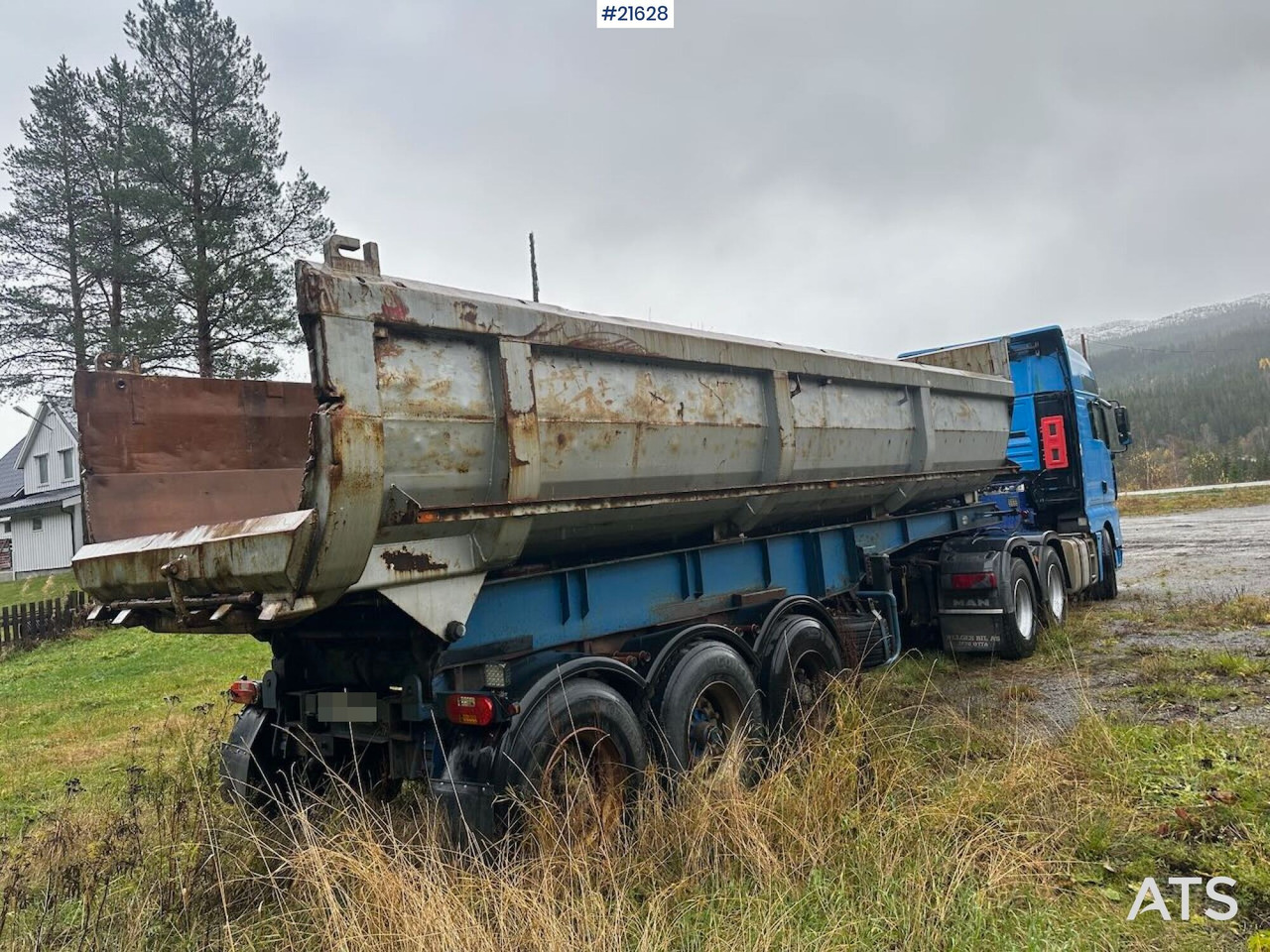 MAN TGA 28.530 6x2 trekkvogn m/ 1987 L.A.G Bree 3 akslet tippsemi SE VIDEO - Trekker: afbeelding 3 MAN TGA 28.530 6x2 trekkvogn m/ 1987 L.A.G Bree 3 akslet tippsemi SE VIDEO - Trekker: afbeelding 3