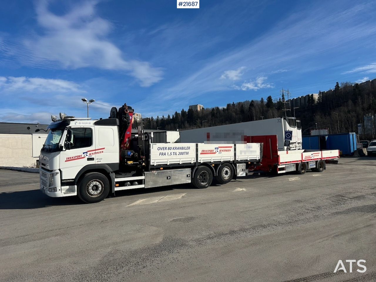 Volvo FM450 Kranbil m/ 21 t/m HMF kran og Løftelem. 194 000 km! - Kraanwagen: afbeelding 2 Volvo FM450 Kranbil m/ 21 t/m HMF kran og Løftelem. 194 000 km! - Kraanwagen: afbeelding 2