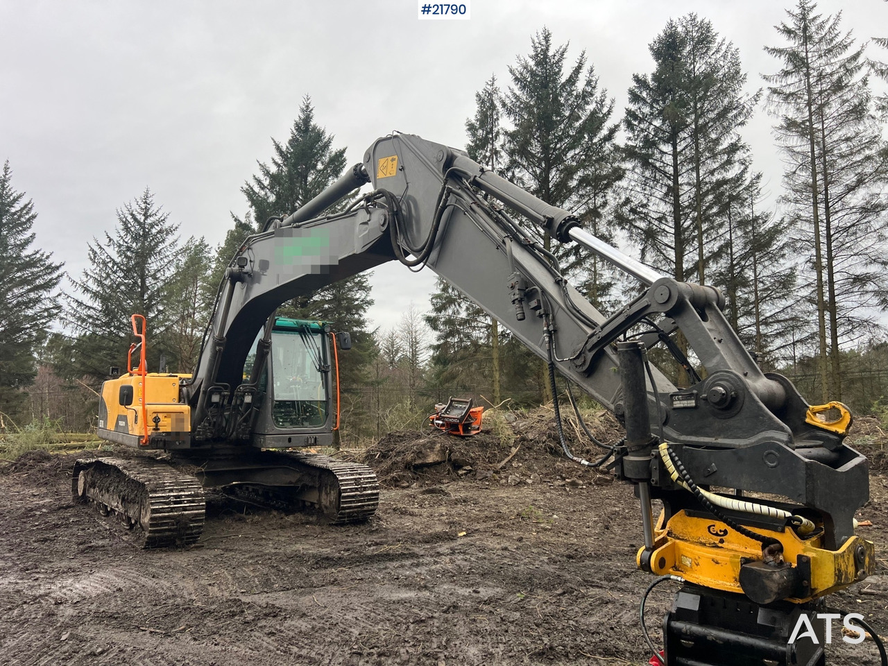 Volvo ec210cl gravemaskin m/ rototilt, pusseskuffe og tannskuffe - Graafmachine: afbeelding 5 Volvo ec210cl gravemaskin m/ rototilt, pusseskuffe og tannskuffe - Graafmachine: afbeelding 5