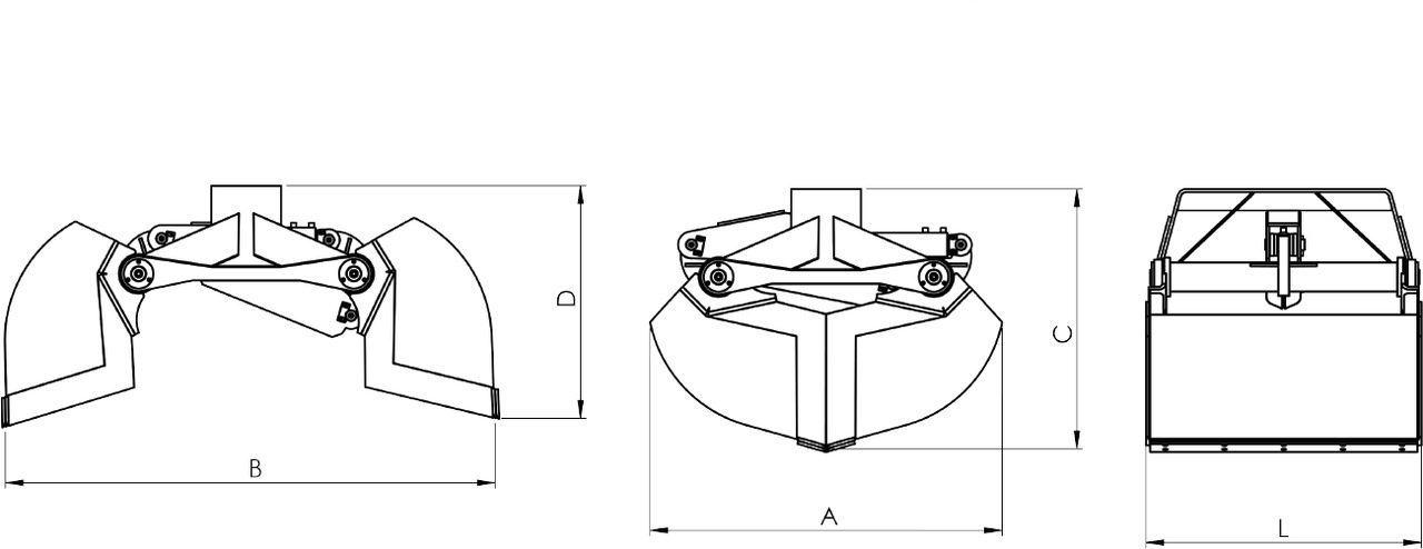 Clamshell bucket for digging BV-M 300 - Overslaggrijper voor Autolaadkraan: afbeelding 3 Clamshell bucket for digging BV-M 300 - Overslaggrijper voor Autolaadkraan: afbeelding 3