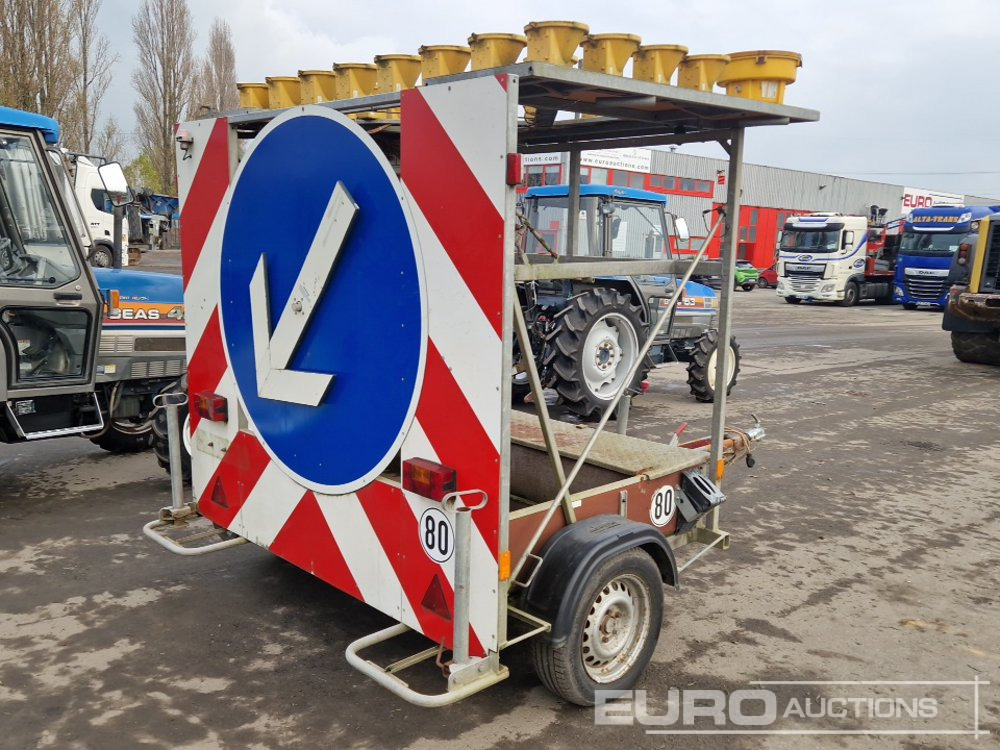 1995 Nissen Single Axle Traffic Control Trailer - Bouwmaterieel, Aanhanger: afbeelding 4 1995 Nissen Single Axle Traffic Control Trailer - Bouwmaterieel, Aanhanger: afbeelding 4