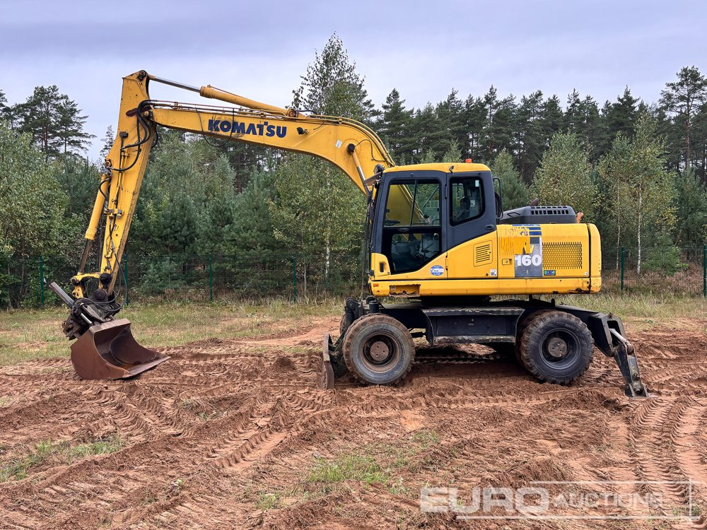 2011 Komatsu PW160-7E0 - Mobiele graafmachine: afbeelding 2 2011 Komatsu PW160-7E0 - Mobiele graafmachine: afbeelding 2
