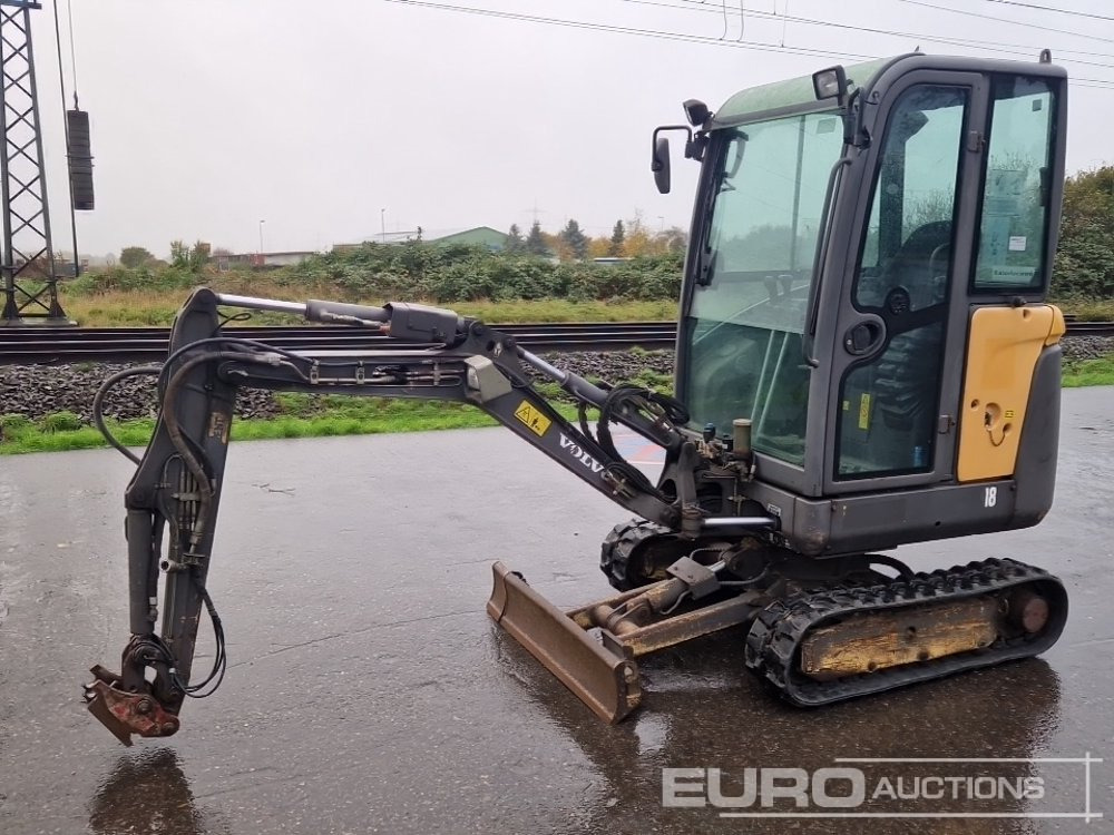 2012 Volvo EC18C - Minigraafmachine: afbeelding 1 2012 Volvo EC18C - Minigraafmachine: afbeelding 1