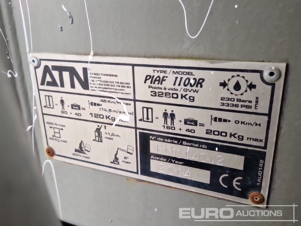 Verticale masthoogwerker 2014 ATN PIAF1100R: afbeelding 19