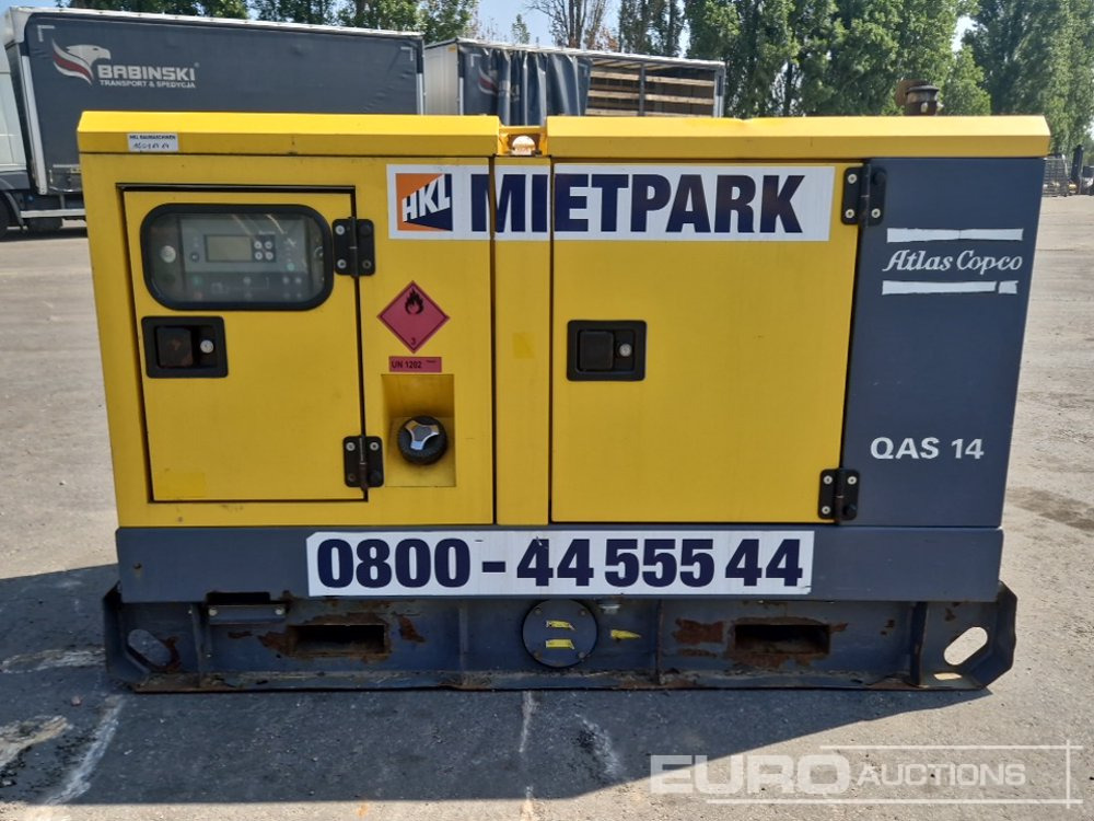 2016 Atlas Copco QAS14 - Industrie generator: afbeelding 2 2016 Atlas Copco QAS14 - Industrie generator: afbeelding 2