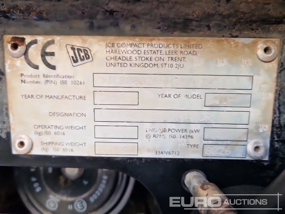 Minigraafmachine 2017 JCB 8026 CTS: afbeelding 35 Minigraafmachine 2017 JCB 8026 CTS: afbeelding 35