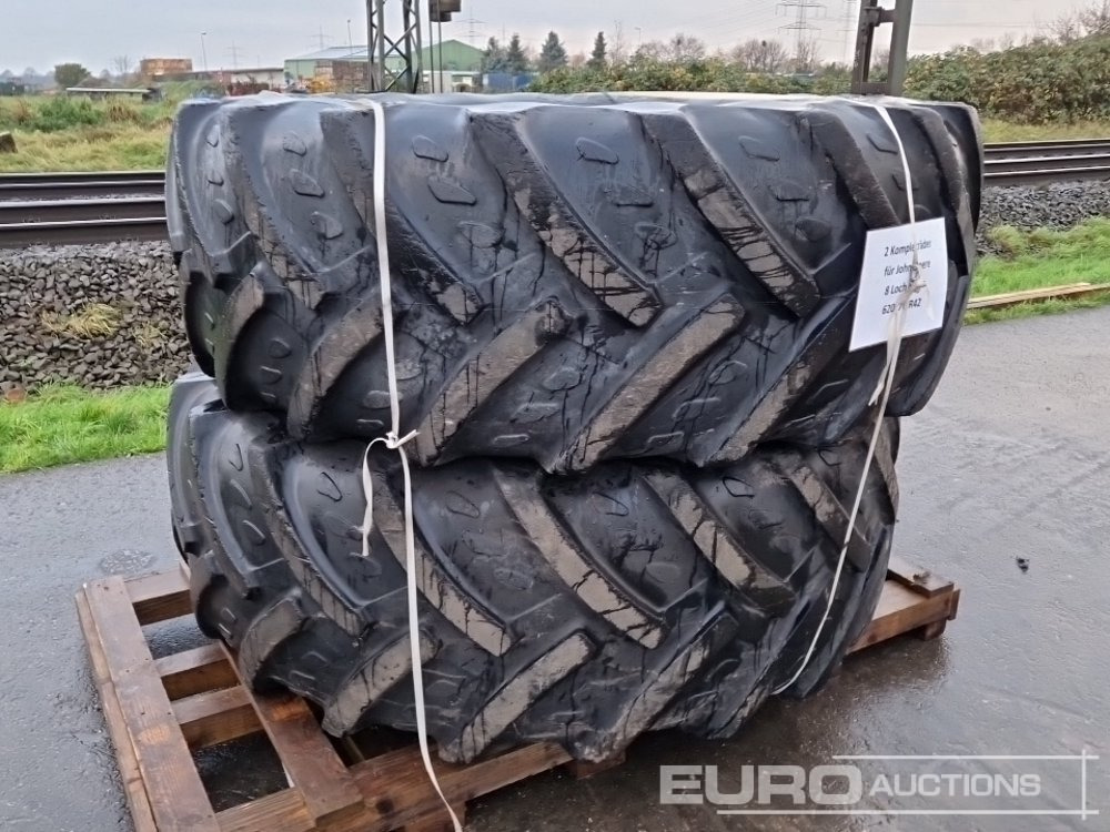 620/70 R 42 Tyres with Rims - Band: afbeelding 1 620/70 R 42 Tyres with Rims - Band: afbeelding 1