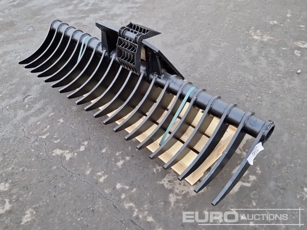 Häner HBR1600-00-08 Lifting Rake (1600mm), to suit 6-10 Ton Excavator, 146kg - Bak: afbeelding 1 Häner HBR1600-00-08 Lifting Rake (1600mm), to suit 6-10 Ton Excavator, 146kg - Bak: afbeelding 1