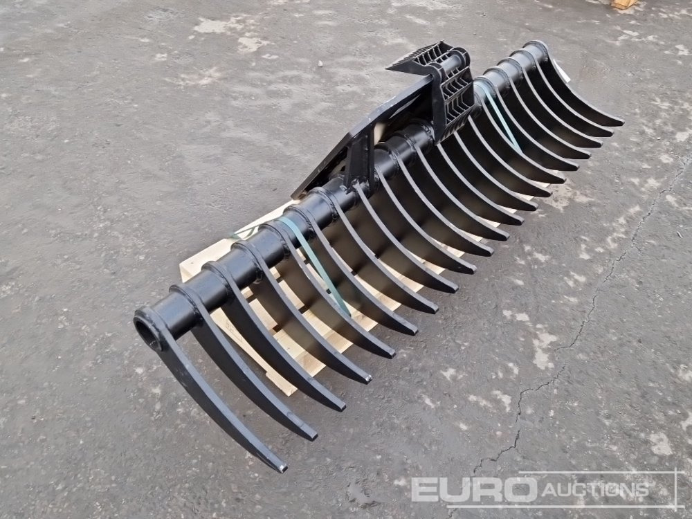 Häner HBR1600-00-08 Lifting Rake (1600mm), to suit 6-10 Ton Excavator, 146kg - Bak: afbeelding 4 Häner HBR1600-00-08 Lifting Rake (1600mm), to suit 6-10 Ton Excavator, 146kg - Bak: afbeelding 4