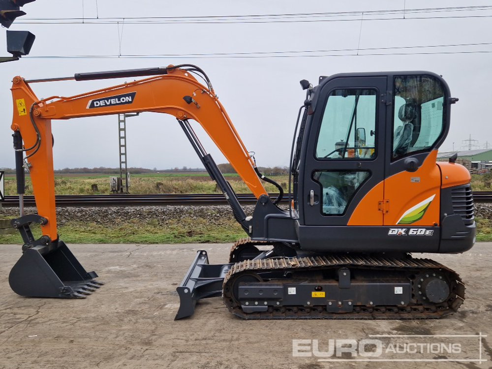 Unused 2024 Develon DX60E-10N - Minigraafmachine: afbeelding 2 Unused 2024 Develon DX60E-10N - Minigraafmachine: afbeelding 2