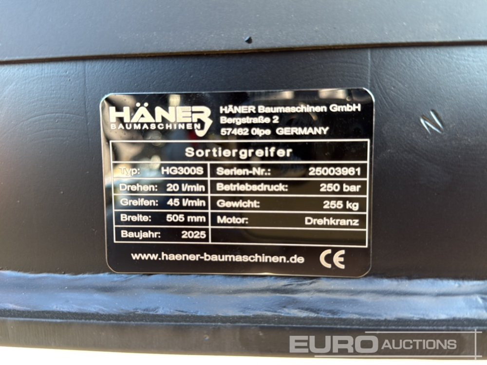 Unused 2025 Häner HG300S - Aanbouwdeel voor Graafmachine: afbeelding 5 Unused 2025 Häner HG300S - Aanbouwdeel voor Graafmachine: afbeelding 5