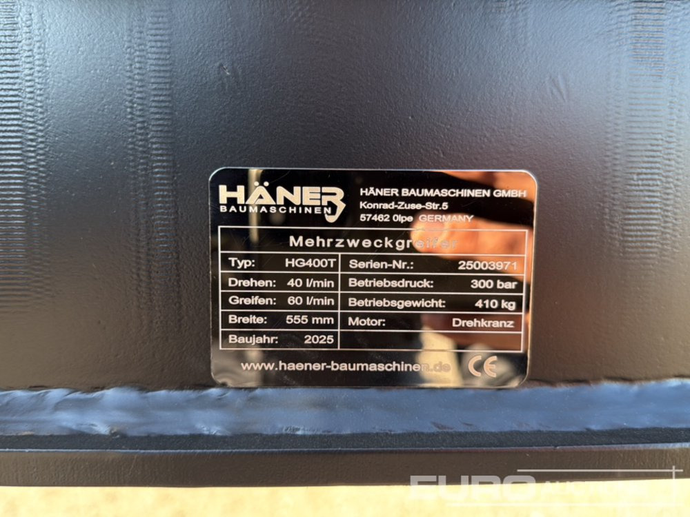 Unused 2025 Häner HG400T - Aanbouwdeel voor Graafmachine: afbeelding 5 Unused 2025 Häner HG400T - Aanbouwdeel voor Graafmachine: afbeelding 5