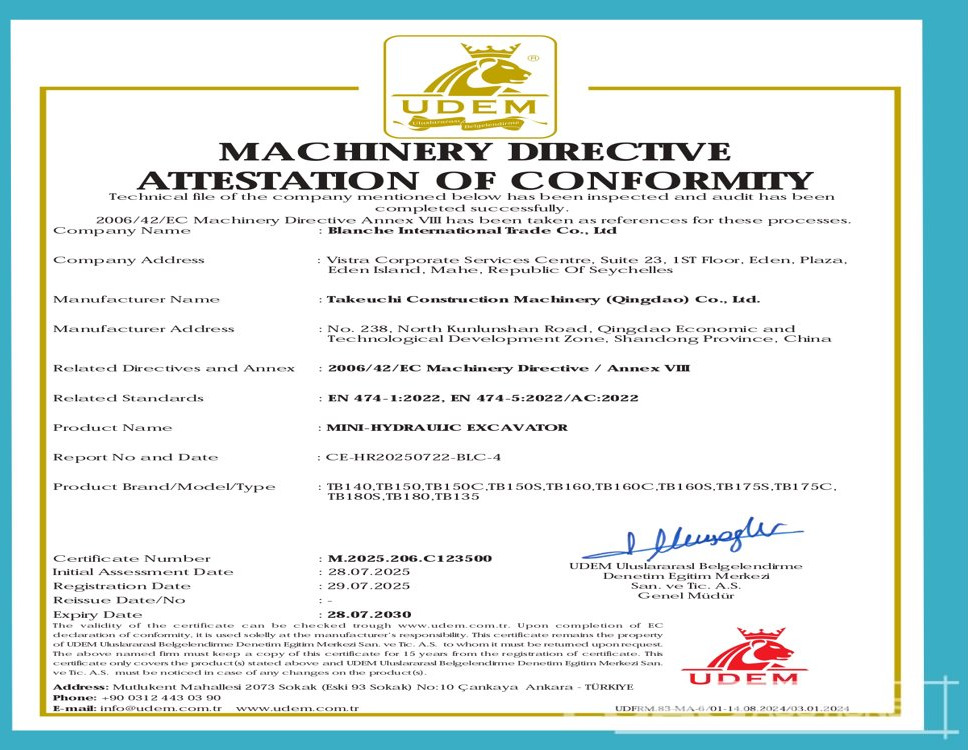 Takeuchi TB150 - Minigraafmachine: afbeelding 1 Takeuchi TB150 - Minigraafmachine: afbeelding 1