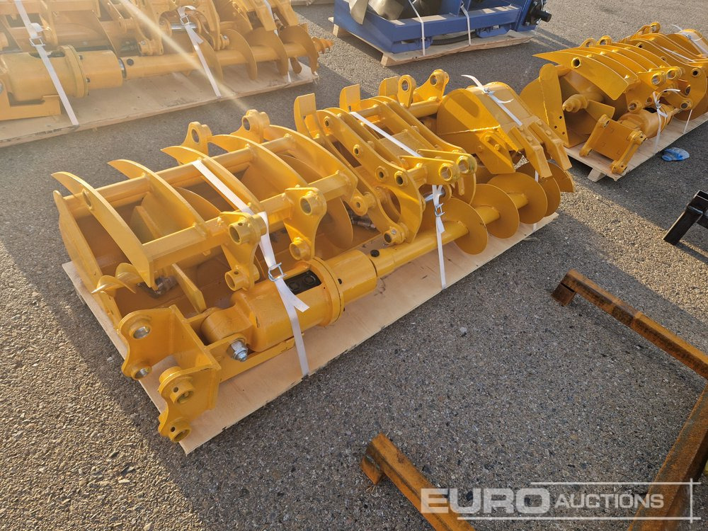 Unused 2025 Captok Qty (8 of) Rake, Ripper, Graber, 12" Auger, 16" Auger, 8" Narrow Bucket, 24" Bucket, 32" Bucket to suit CAT 301 Excavator - Bak: afbeelding 4 Unused 2025 Captok Qty (8 of) Rake, Ripper, Graber, 12" Auger, 16" Auger, 8" Narrow Bucket, 24" Bucket, 32" Bucket to suit CAT 301 Excavator - Bak: afbeelding 4