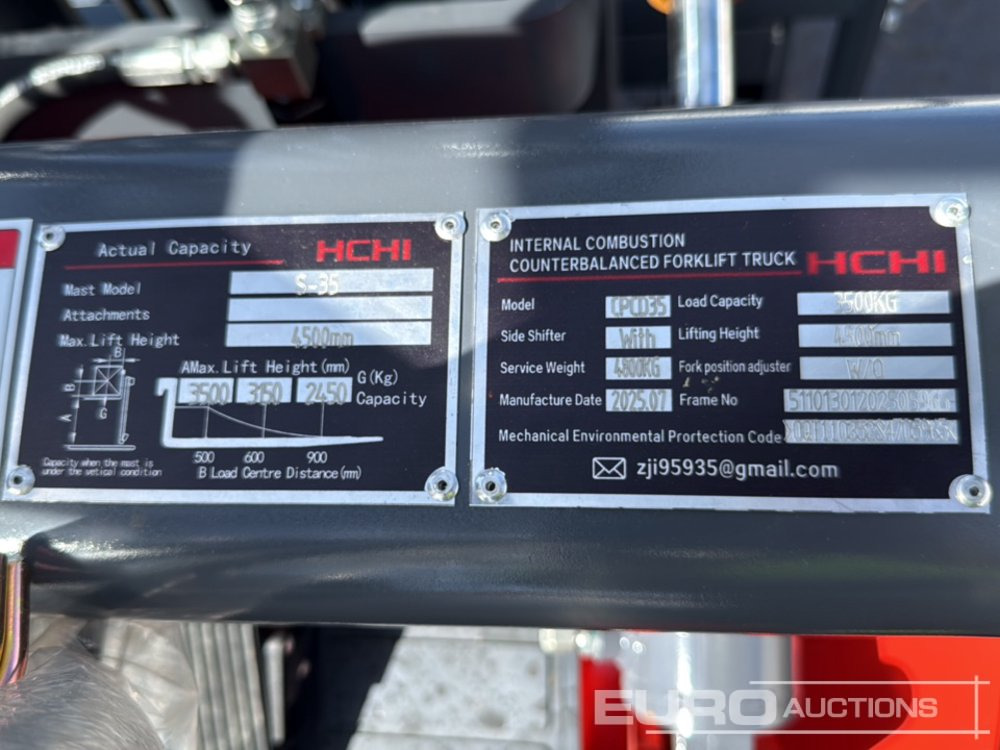 Heftruck Unused 2025 HCHI CPCD35: afbeelding 31