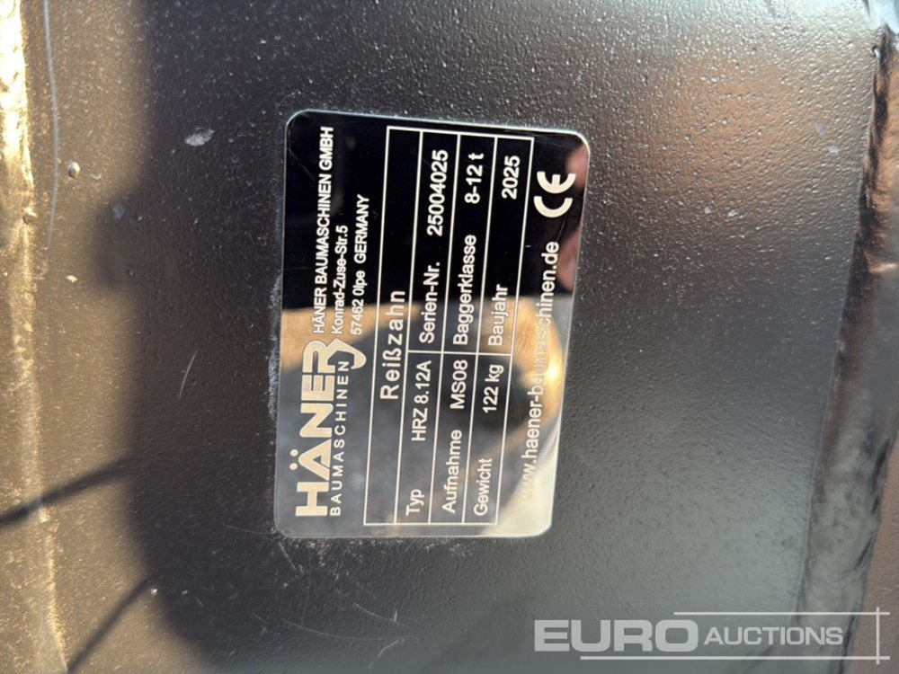 Unused 2025 Häner HRZ 8.12A MS08 - Bak: afbeelding 5 Unused 2025 Häner HRZ 8.12A MS08 - Bak: afbeelding 5