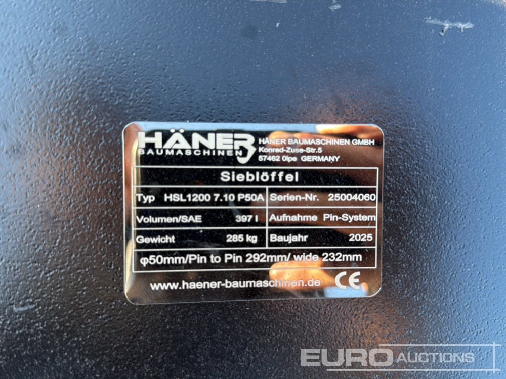 Unused 2025 Häner HSL1200 7.10 P50A - Bak: afbeelding 5 Unused 2025 Häner HSL1200 7.10 P50A - Bak: afbeelding 5