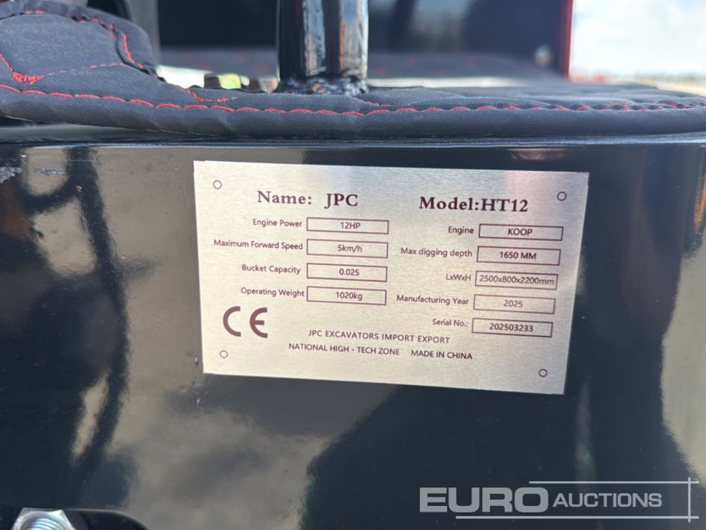 Minigraafmachine Unused 2025 JPC HT 12: afbeelding 50