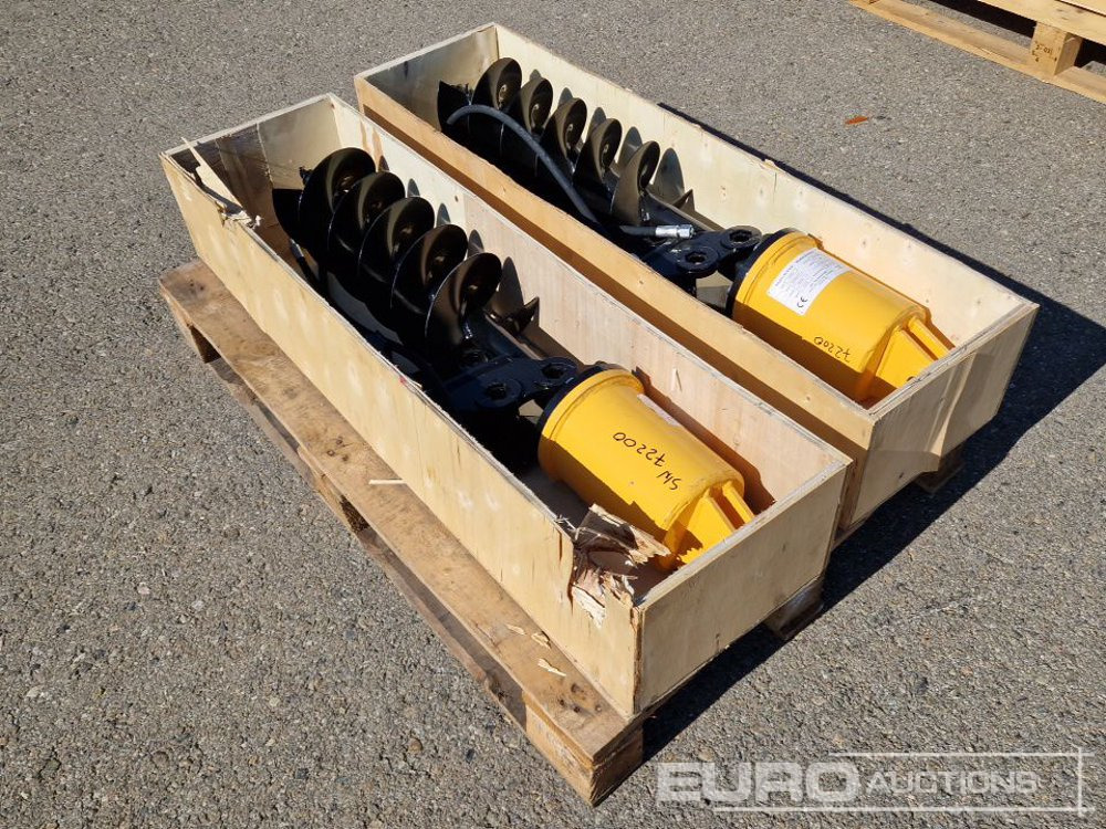 Unused KV200 Auger to suit Mini Excavator (2 of) / Ahoyador (2 of) - Grondboor voor Minigraafmachine: afbeelding 3 Unused KV200 Auger to suit Mini Excavator (2 of) / Ahoyador (2 of) - Grondboor voor Minigraafmachine: afbeelding 3
