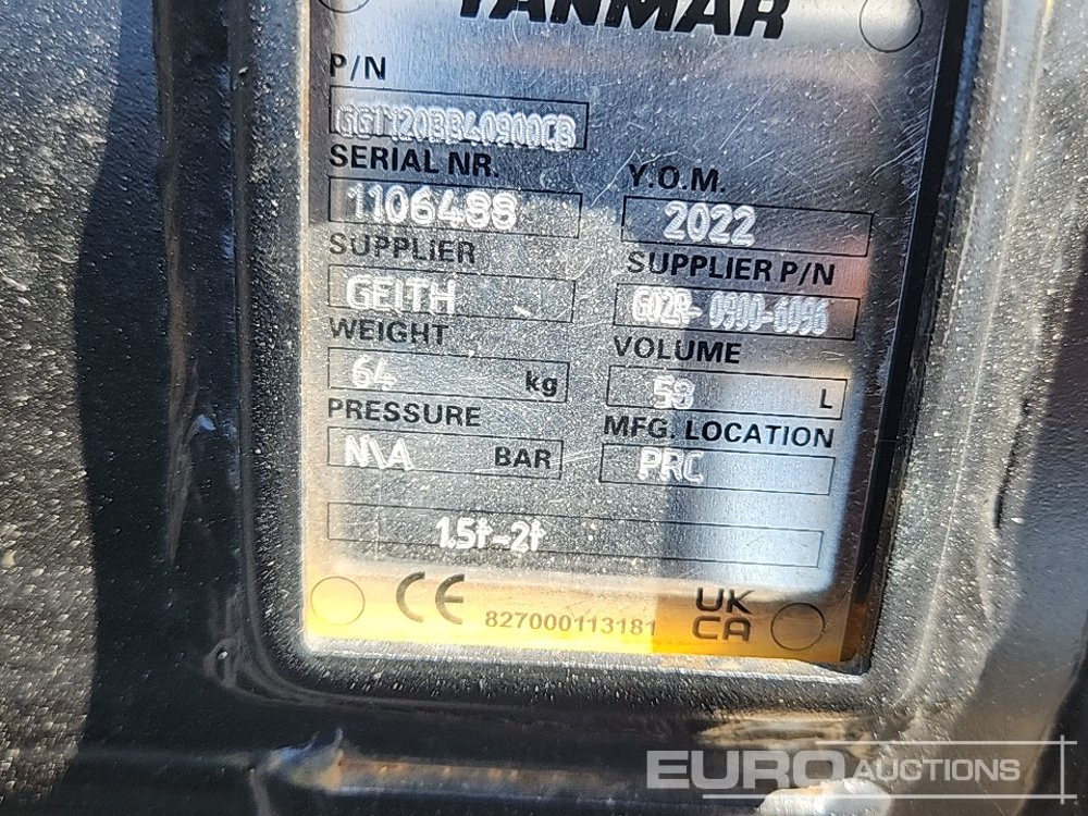 Unused Yanmar G02R-0900-6096 - Bak: afbeelding 5 Unused Yanmar G02R-0900-6096 - Bak: afbeelding 5