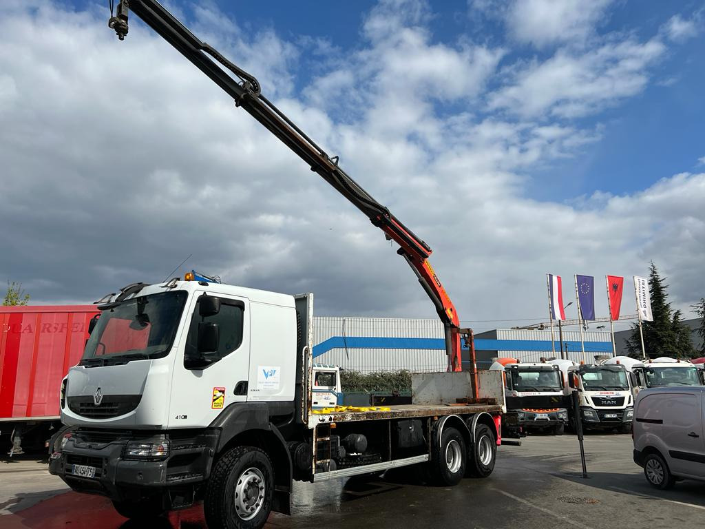 Camion grue Renault 410 AL-454-TS - Vrachtwagen met open laadbak, Kraanwagen: afbeelding 2 Camion grue Renault 410 AL-454-TS - Vrachtwagen met open laadbak, Kraanwagen: afbeelding 2